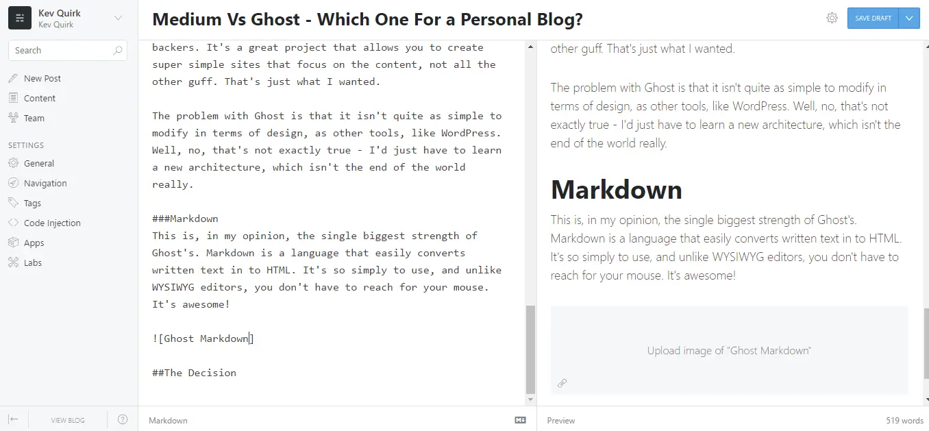 ghost-markdown-editor