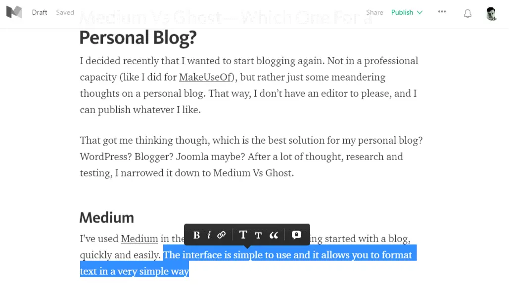medium-editor
