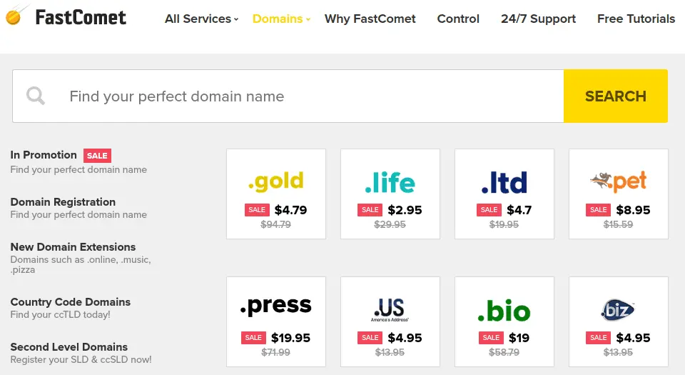 fastcomet-domains