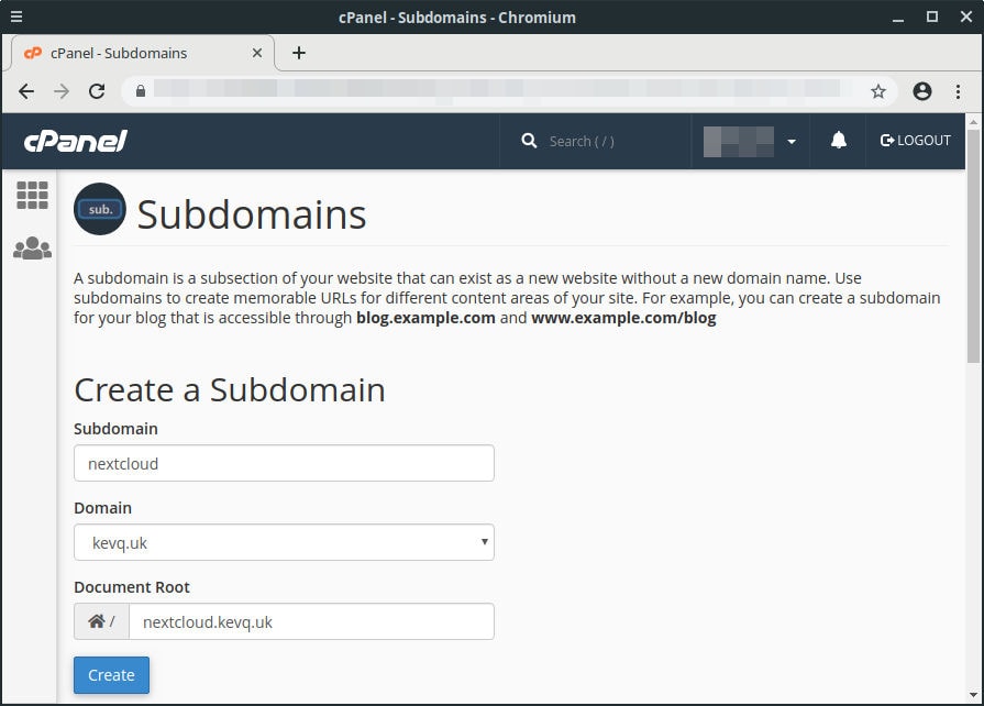 cpanel-subdomain
