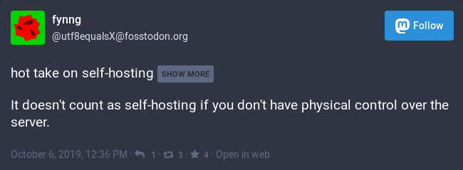 fosstodon-self-hosting-post